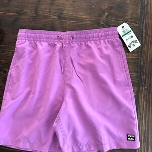 Billabong NWT Fuchsia Swim Shorts Boys Large 14/16 size